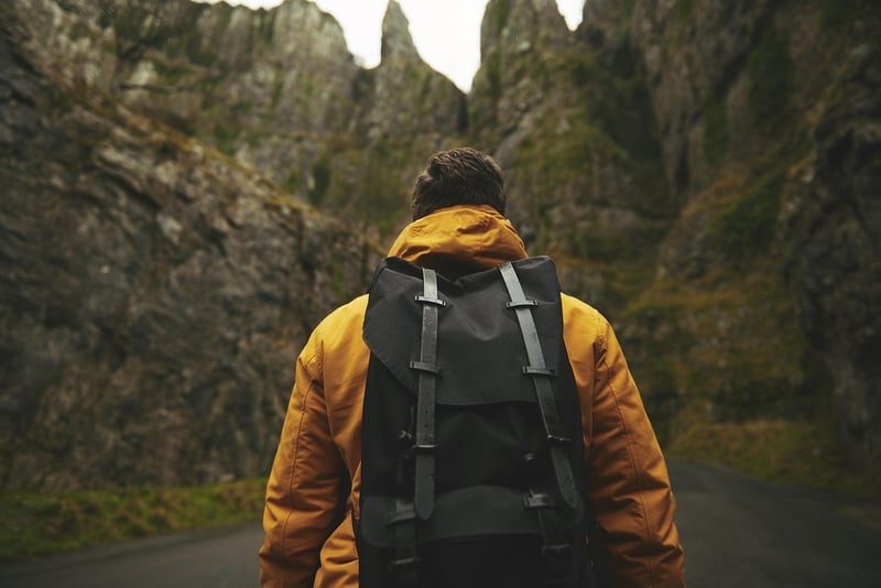 Hiker in nature